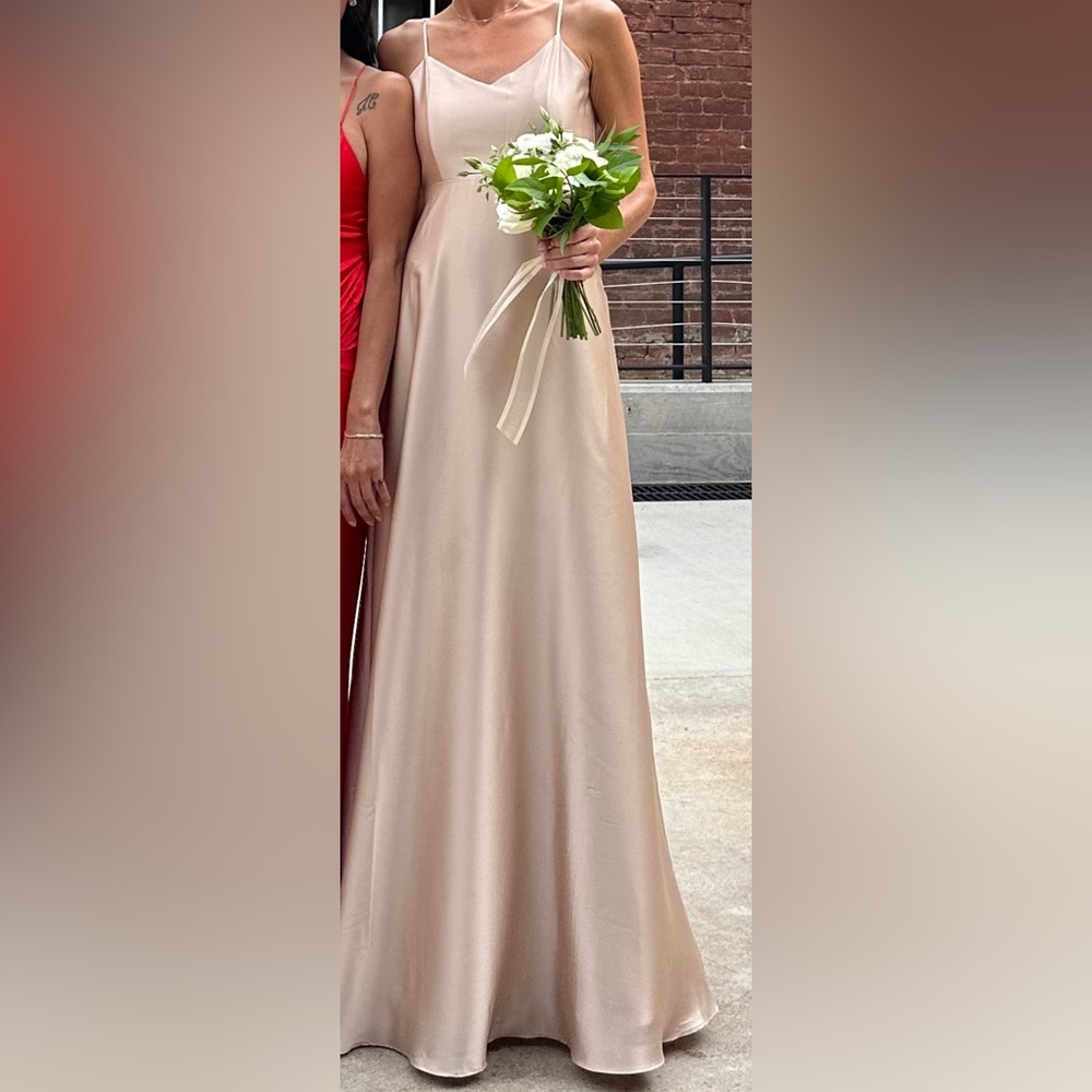 Show me your MuMu Bridesmaid dress, Champagne Satin